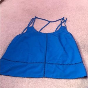 Blue going out tank top